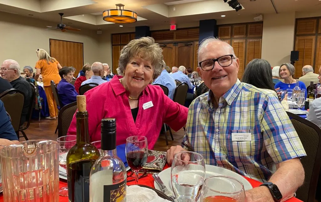 senior couple smiling